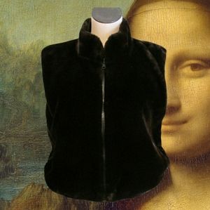 Faux Fur/ Brocade Reversible Vest